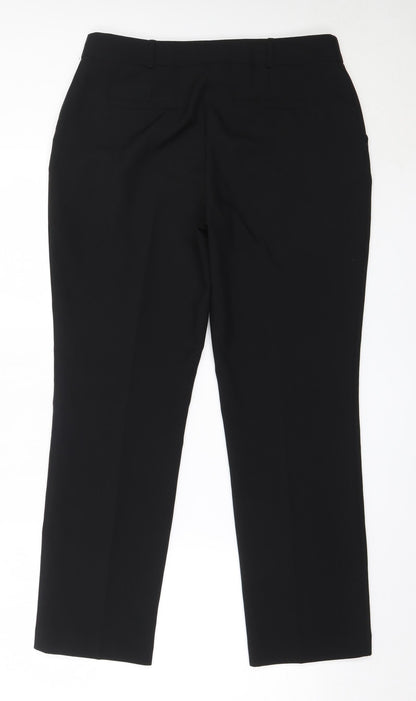 Preloved Dunnes Stores Womens Black  Polyester Trousers  Size 12 L29 in Regular - Back