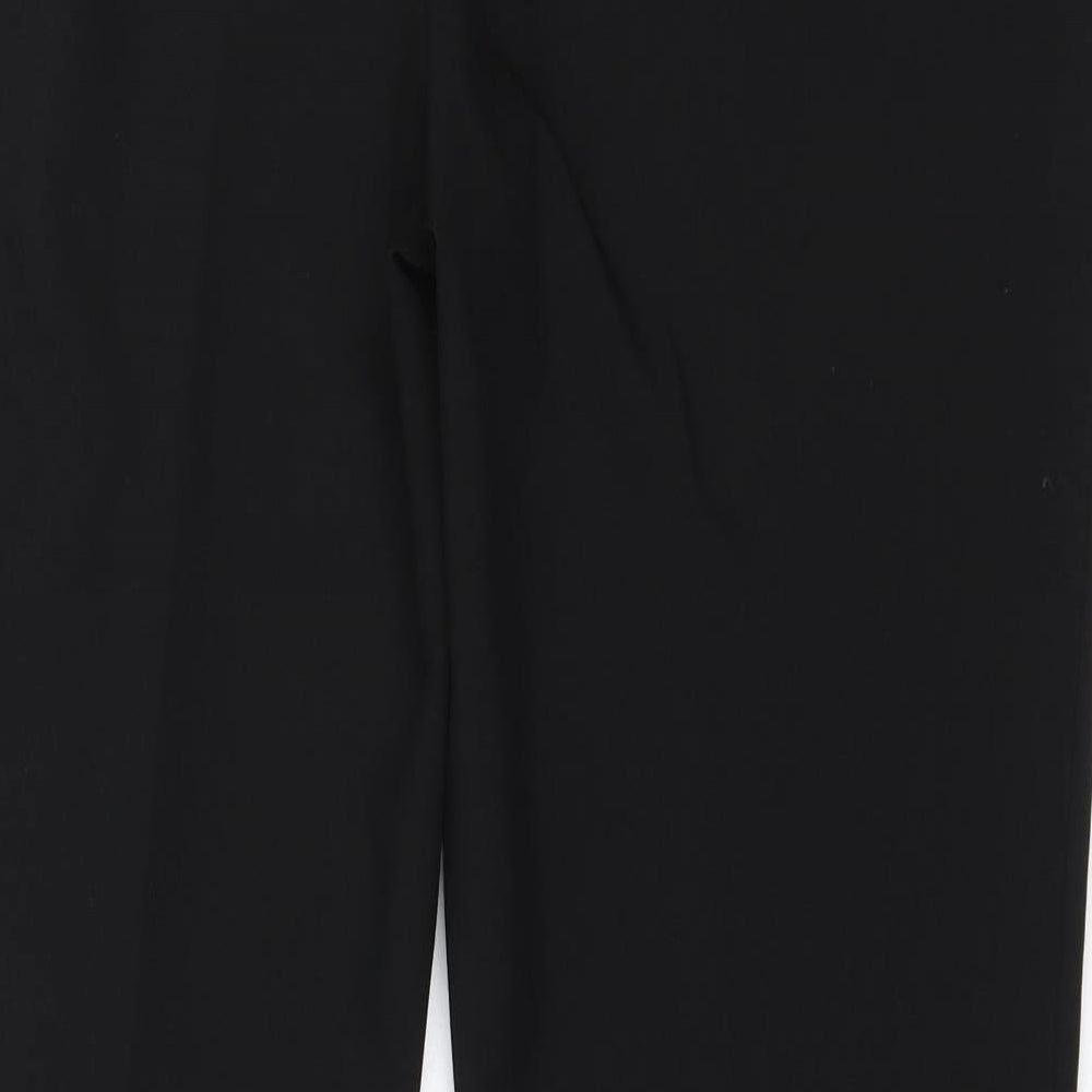 Dunnes Stores Womens Black  Polyester Trousers  Size 12 L29 in Regular