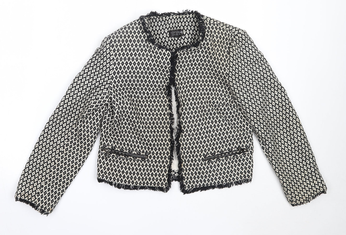 Topshop Womens Ivory   Jacket  Size 6