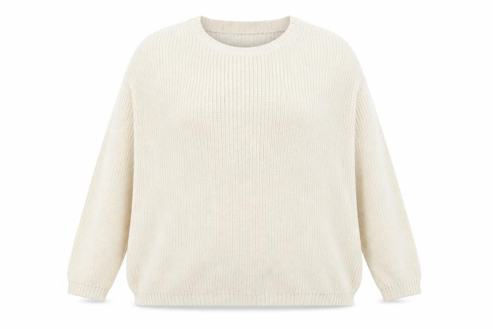 ASOS Womens Beige V-Neck  Cotton Pullover Jumper Size 14