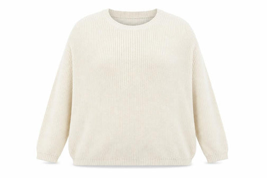 ASOS Womens Beige V-Neck  Cotton Pullover Jumper Size 14