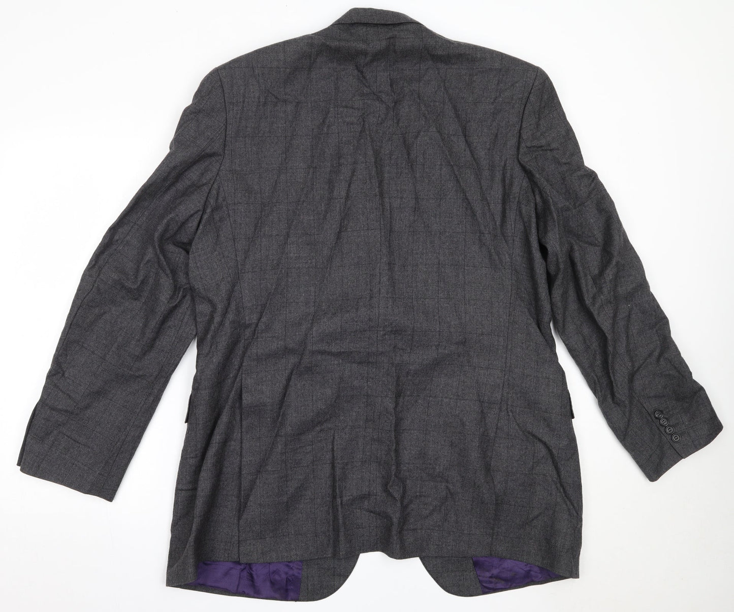 Marks and Spencer Mens Grey  Wool Jacket Blazer Size XL