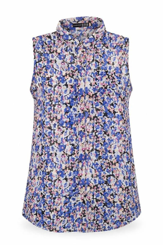 Atmosphere Womens Multicoloured Floral Polyester Basic Blouse Size 10 Collared