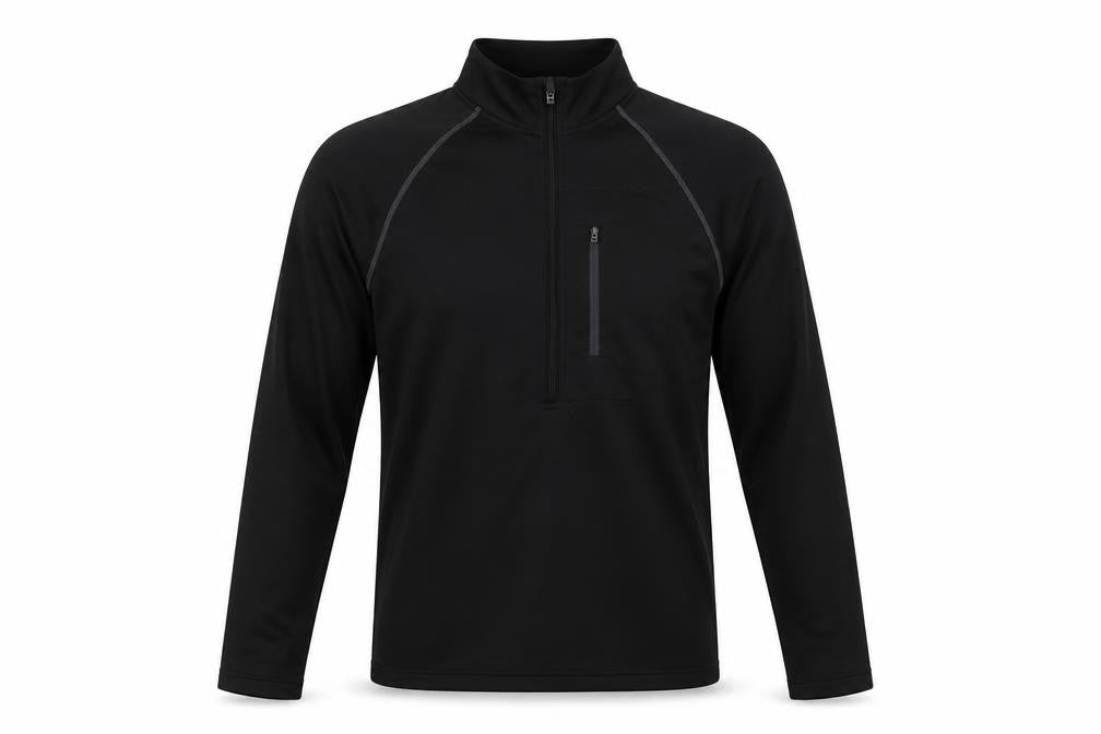 Penn Mens Black  Polyester Henley Sweatshirt Size M