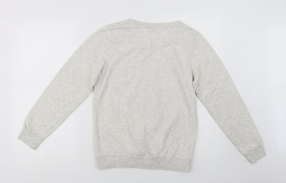 Preloved George Womens Grey  Cotton Pullover Sweatshirt Size 10 - Back