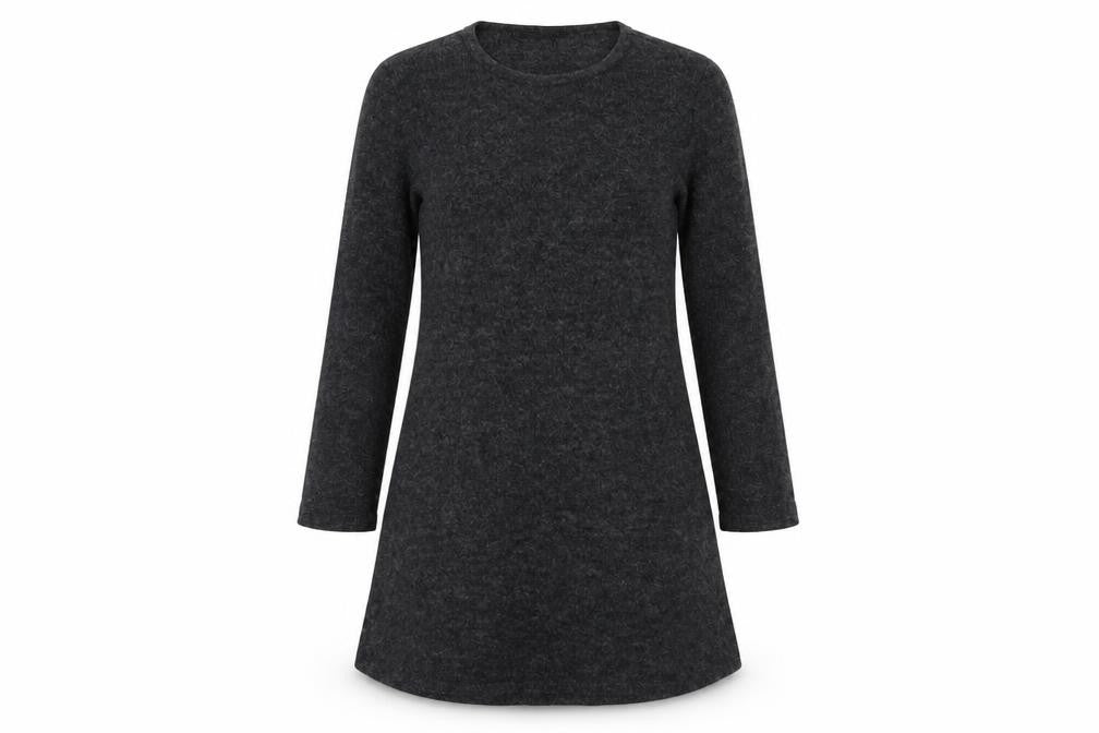 SheIn Womens Grey  Polyester Jumper Dress  Size S  Round Neck Pullover