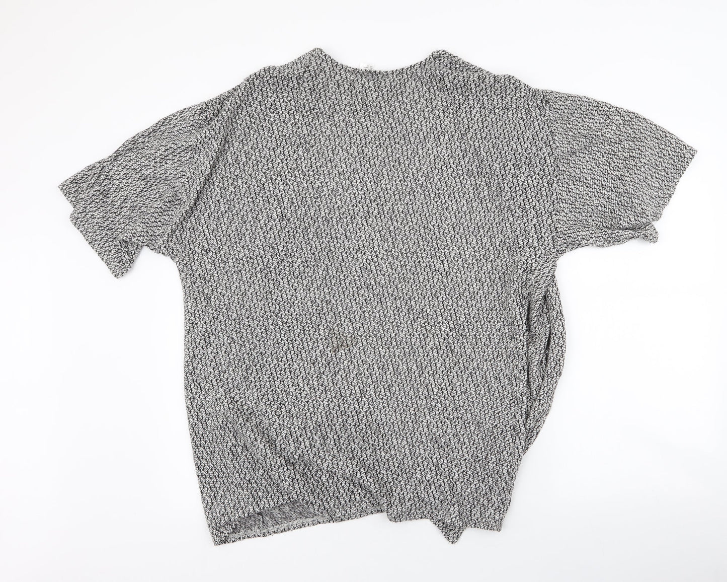 Divided by H&M Womens Grey Round Neck  Cotton Cardigan Jumper Size 6