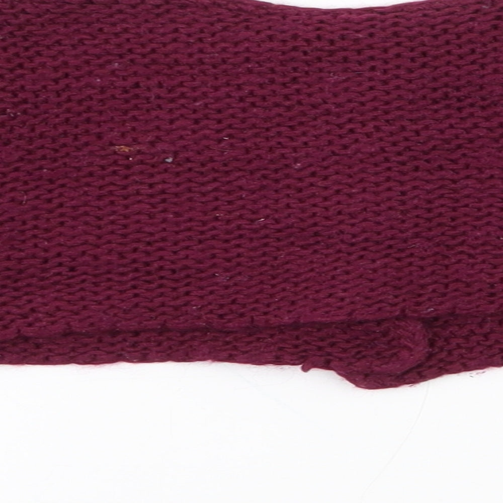 Dunnes Girls Purple Round Neck  Acrylic Cardigan Jumper Size 3 Years  Button - cropped