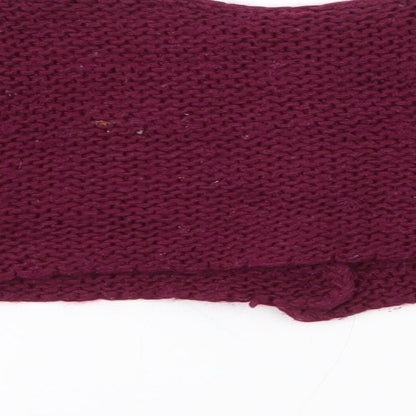 Dunnes Girls Purple Round Neck  Acrylic Cardigan Jumper Size 3 Years  Button - cropped