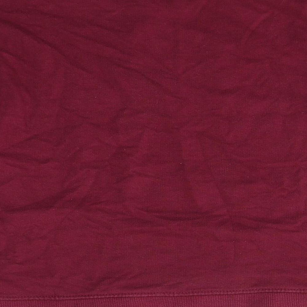 Bershka Womens Red  Polyester Pullover Sweatshirt Size M   - bad morning