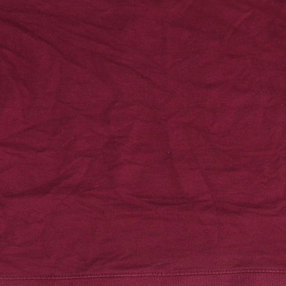 Preloved Bershka Womens Red  Polyester Pullover Sweatshirt Size M   - bad morning - Label