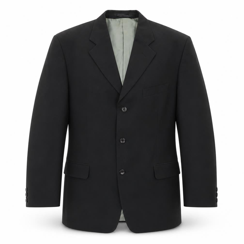 UrbanSpirit Mens Black  Polyester Jacket Blazer Size 42