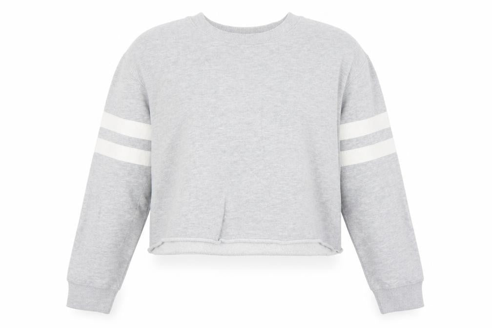 Miss Sefridge Womens Grey  Cotton Pullover Sweatshirt Size 14   - Cropped