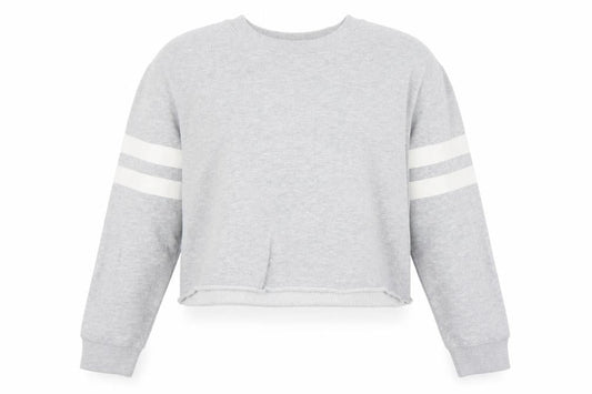 Miss Sefridge Womens Grey  Cotton Pullover Sweatshirt Size 14   - Cropped