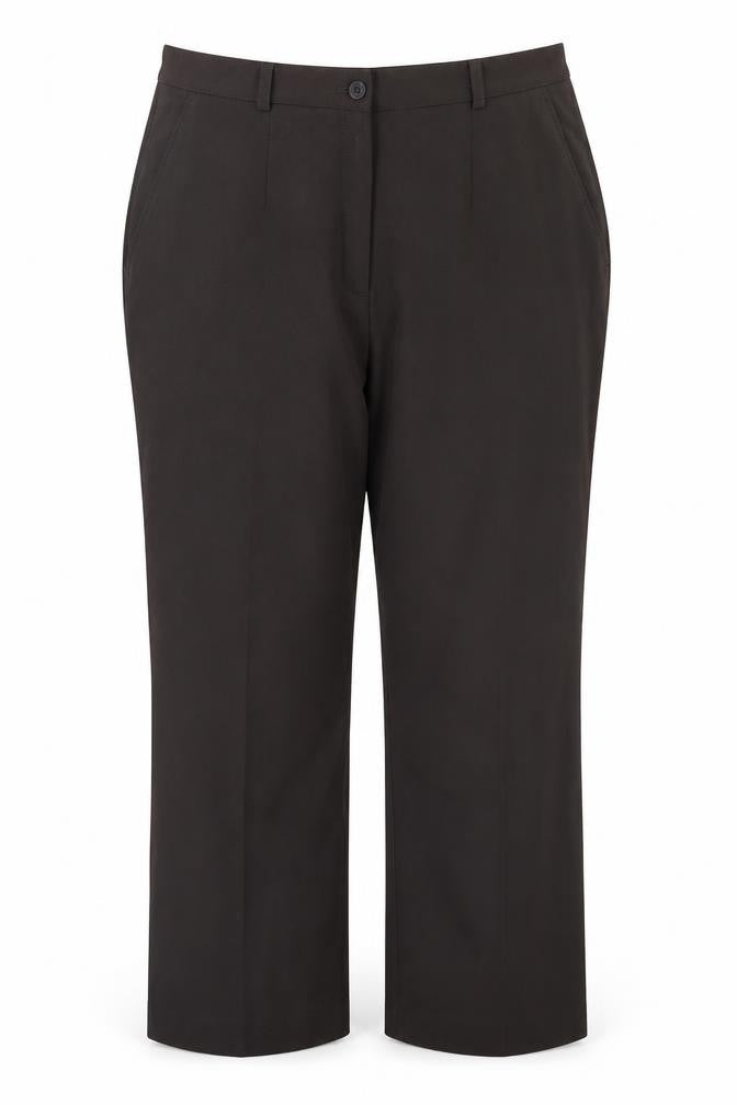 TIME Womens Brown  Polyester Dress Pants Trousers Size 18 L27 in Regular Button