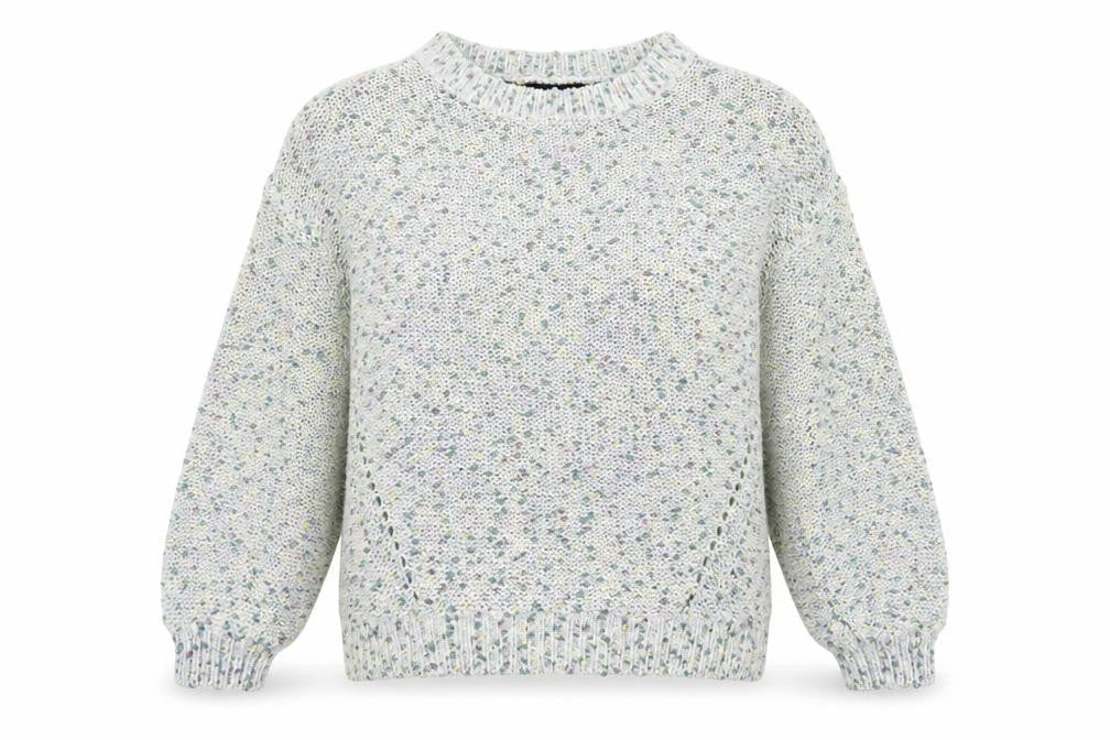 F&F Womens Blue Round Neck  Polyester Pullover Jumper Size 10