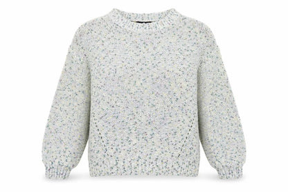 F&F Womens Blue Round Neck  Polyester Pullover Jumper Size 10