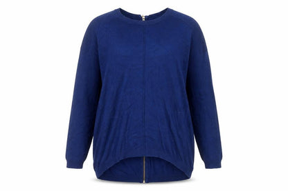 Atmosphere Womens Blue Crew Neck  Polyester Pullover Jumper Size 8