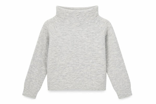 H&M Girls Grey High Neck  Acrylic Pullover Jumper Size 9-10 Years  Pullover