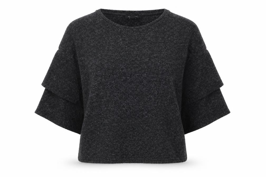 New Look Womens Grey Round Neck  Polyester Pullover Jumper Size S