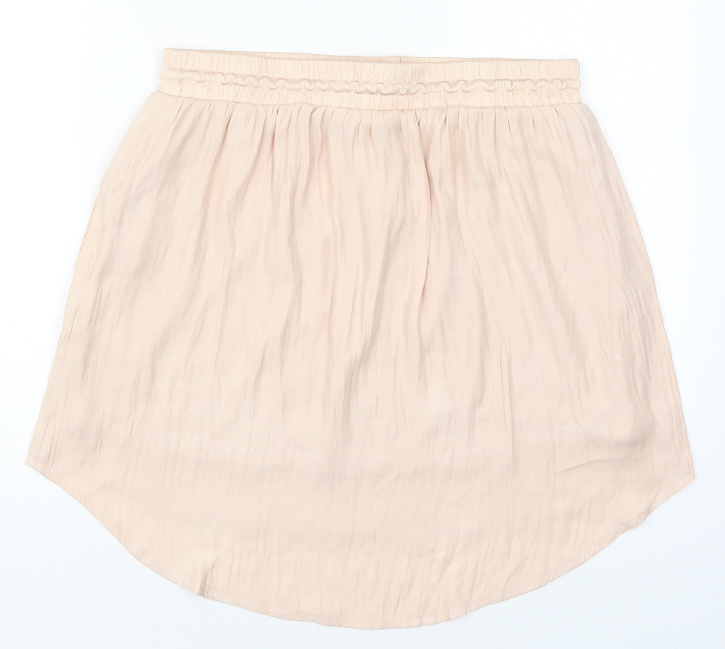 VILA Womens Pink  Polyester A-Line Skirt Size L   Drawstring