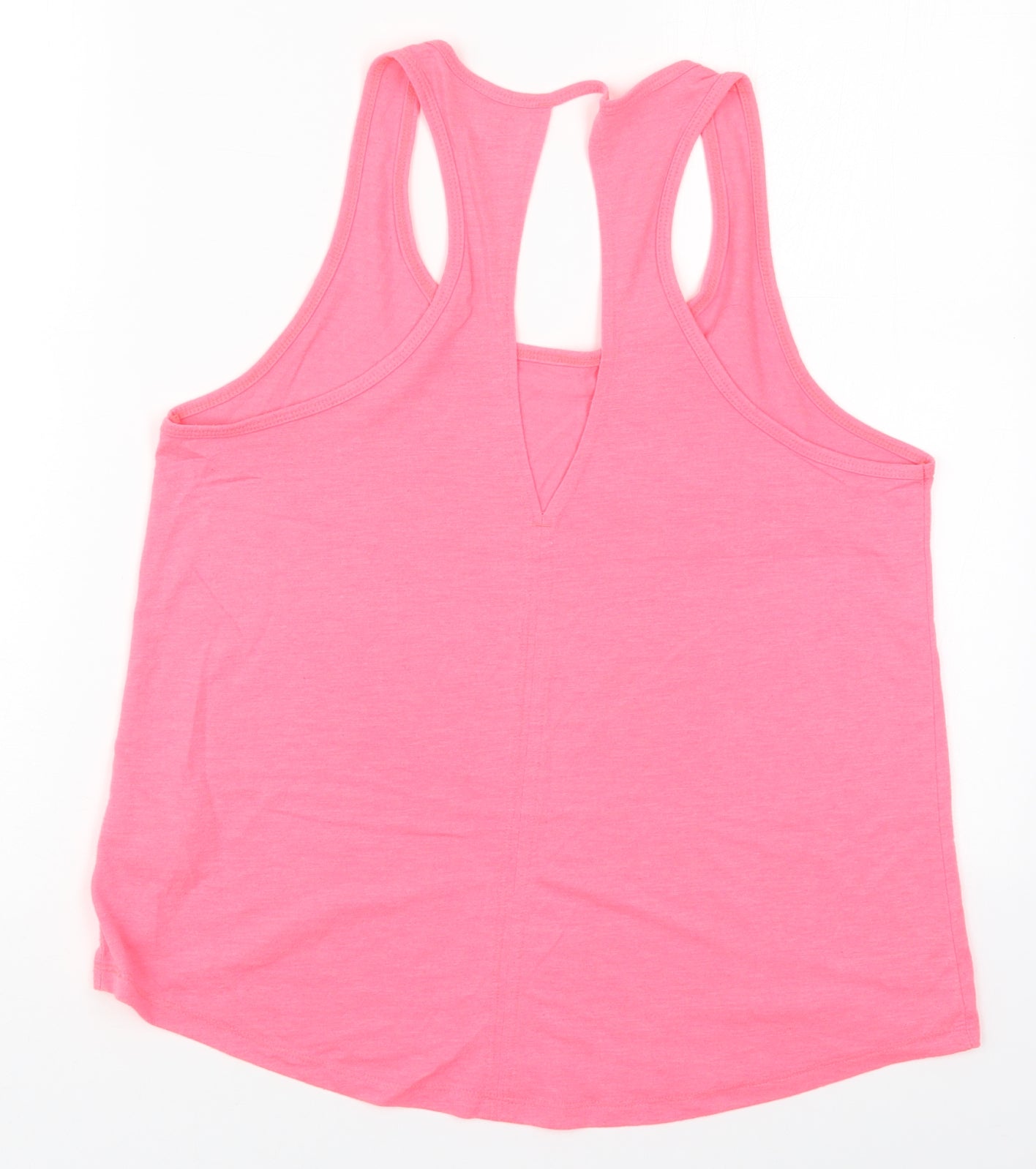 H&M Womens Pink  Polyester Basic Tank Size S Round Neck