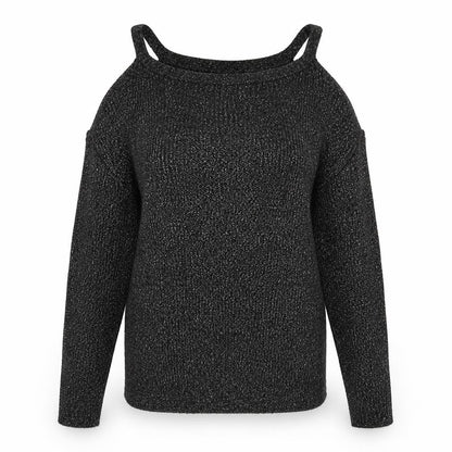 Next Womens Silver V-Neck  Acrylic Pullover Jumper Size 6