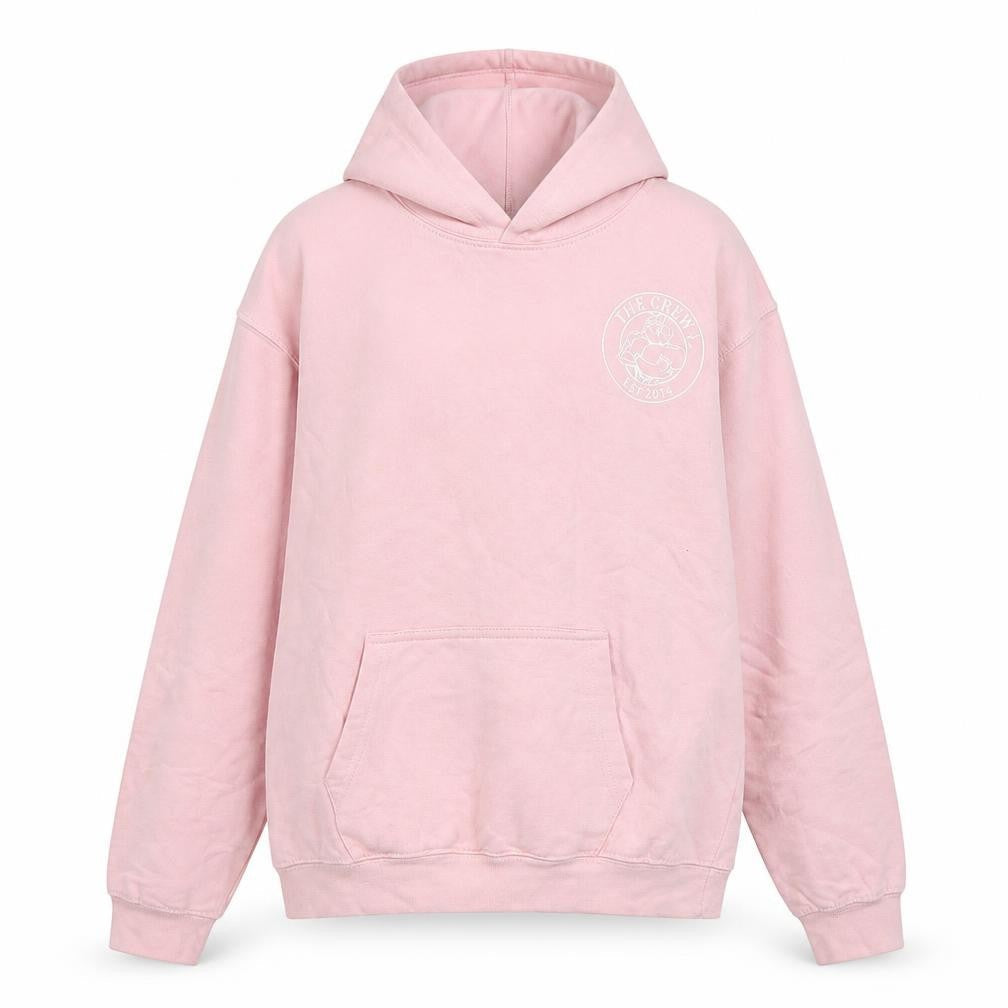 Awdis Girls Pink  Cotton Pullover Hoodie Size 12-13 Years  Pullover