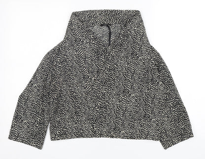 George Womens Multicoloured Animal Print Polyester Jacket Blazer Size 10