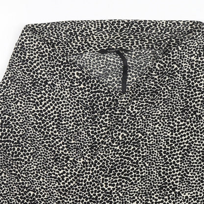 George Womens Multicoloured Animal Print Polyester Jacket Blazer Size 10