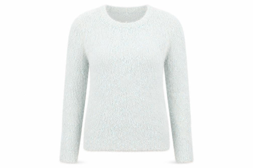 Dixie Womens Green Round Neck  Polyester Pullover Jumper Size M