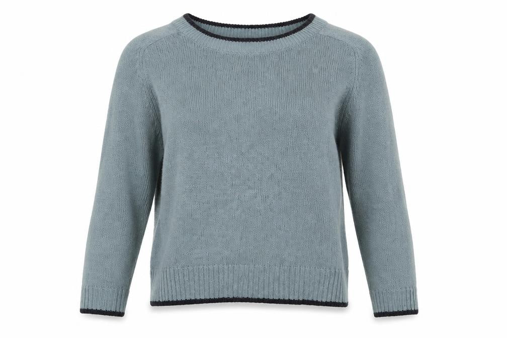 H&M Womens Blue Round Neck  Acrylic Pullover Jumper Size M