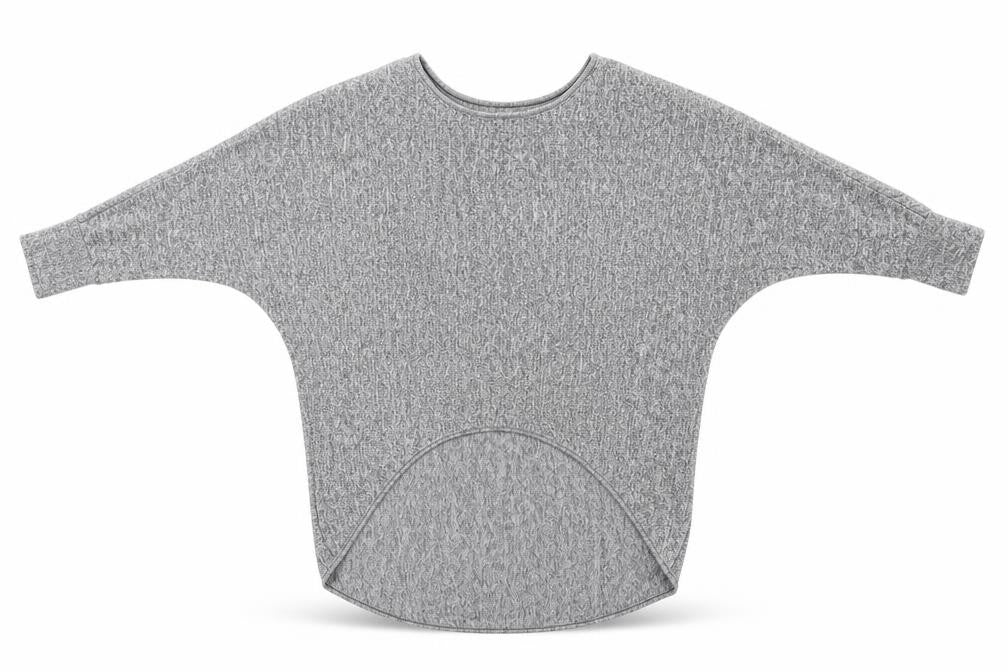 Exhibit Womens Grey Round Neck  Viscose Pullover Jumper Size S