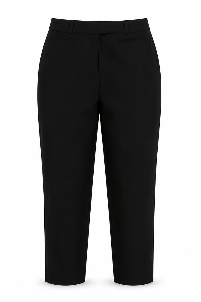 CONTEXT Womens Black  Polyester Dress Pants Trousers Size 14 L30 in Regular Hook & Loop