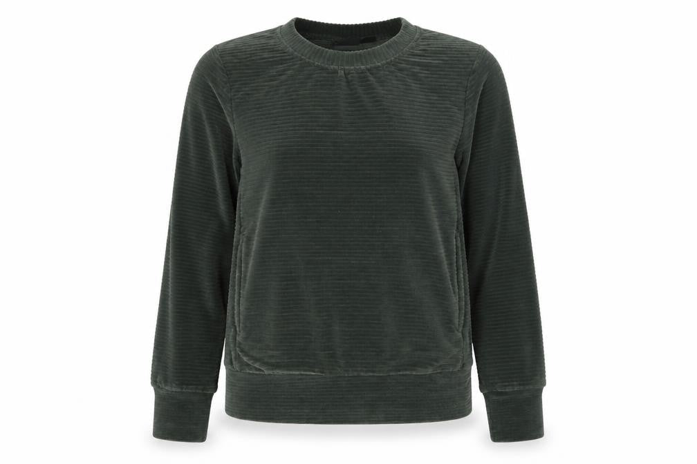 Crivit Womens Green  Polyester Pullover Sweatshirt Size 8