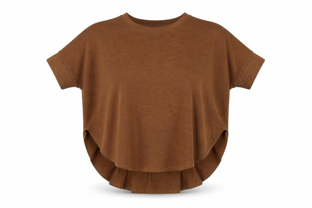 River Isl Womens Brown Crew Neck  Polyester Pullover Jumper Size 6