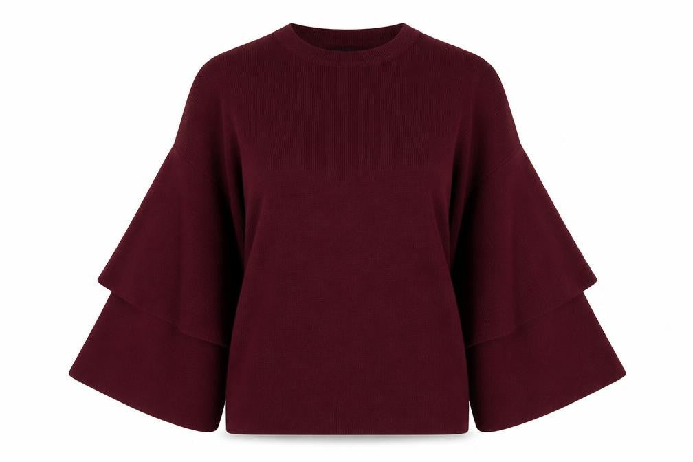 New Look Womens Purple Crew Neck  Viscose Pullover Jumper Size 10