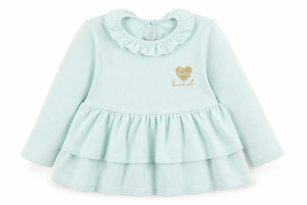 Matalan Girls Green  Polyester Skater Dress  Size 4-5 Years  Round Neck Button - Be Kind