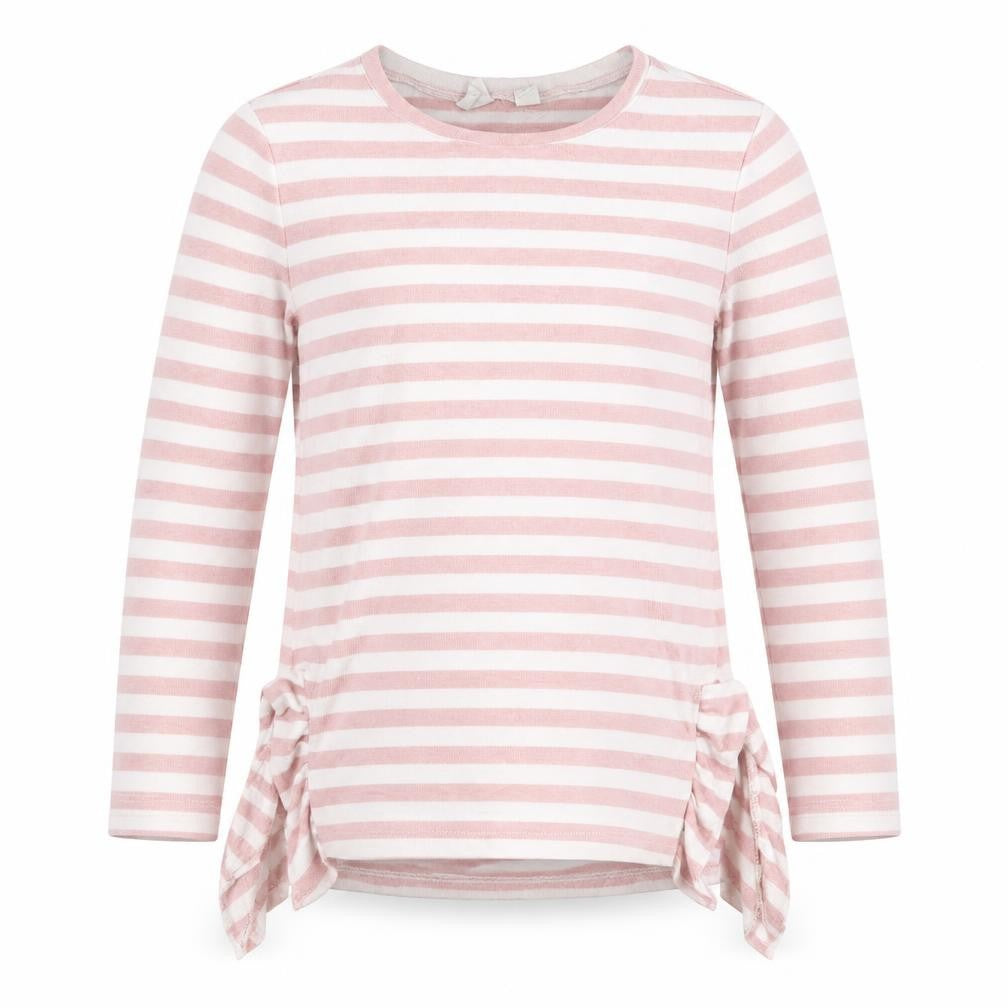 Gap Girls Pink Round Neck Striped Viscose Pullover Jumper Size 5 Years  Pullover