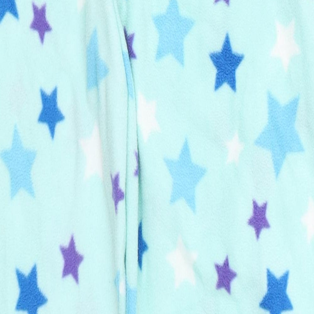 Preworn Womens Blue Geometric Polyester Trousers  Size S L29 in Regular  - Star Pyjama Pants