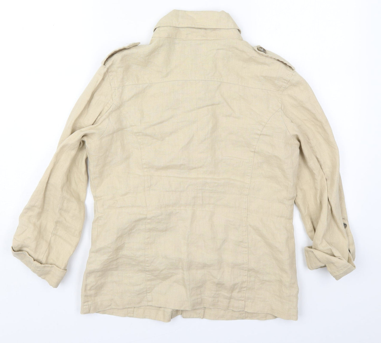 Atmosphere Womens Beige   Jacket  Size 10  Button