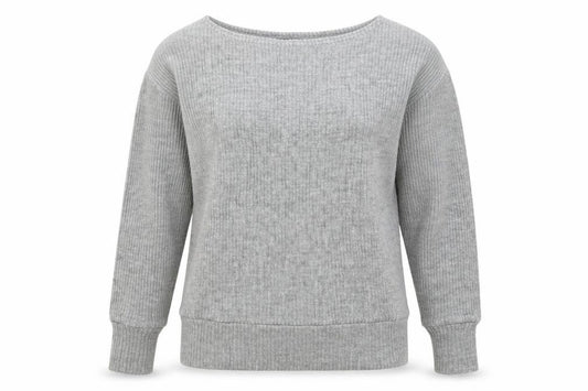 PRETTYLITTLETHING Womens Grey  Acrylic Pullover Sweatshirt Size S  Pullover