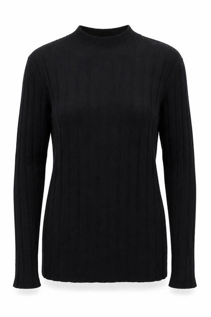 Select Womens Black Round Neck  Viscose Pullover Jumper Size 18