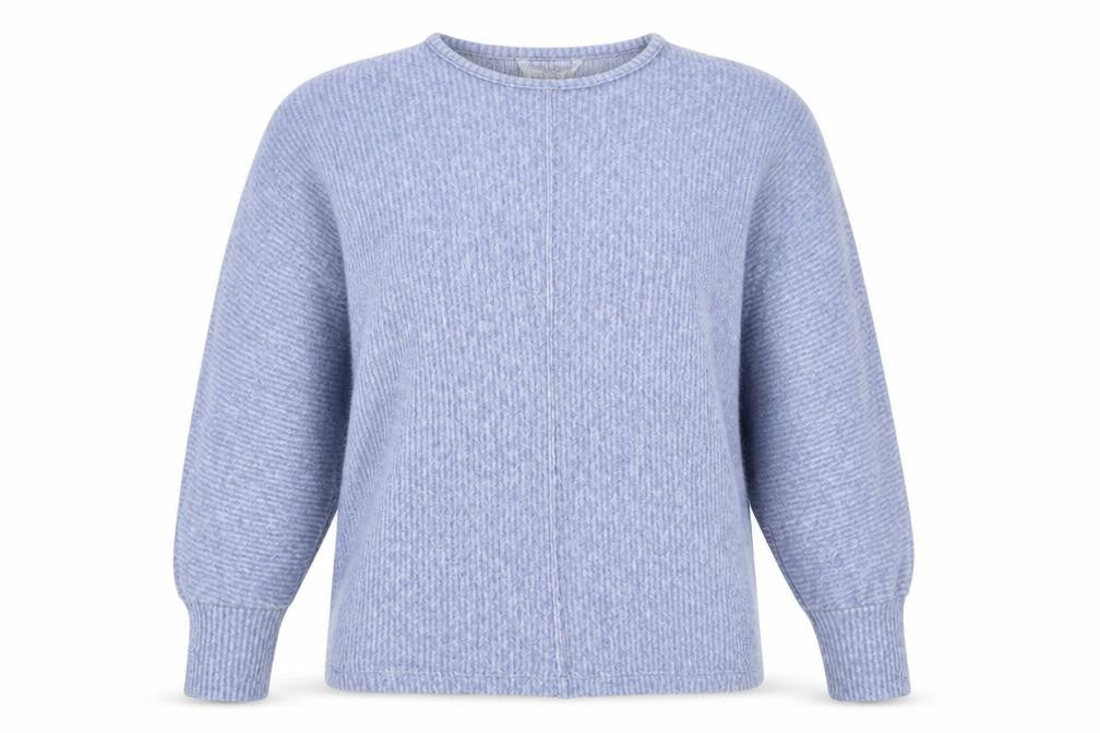 George Womens Blue Round Neck  Polyester Pullover Jumper Size S