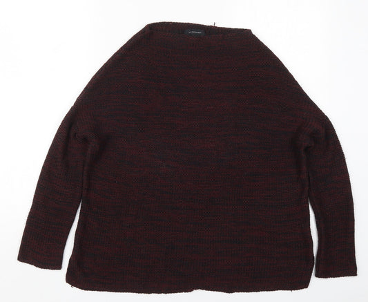 Atmosphere Womens Red Round Neck  Acrylic Pullover Jumper Size 8   - Burgundy