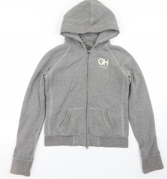 Gilly Hicks Womens Grey   Jacket  Size L  Lace Up