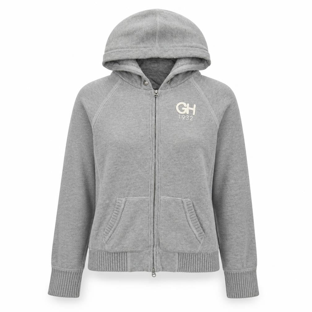 Gilly Hicks Womens Grey   Jacket  Size L  Lace Up