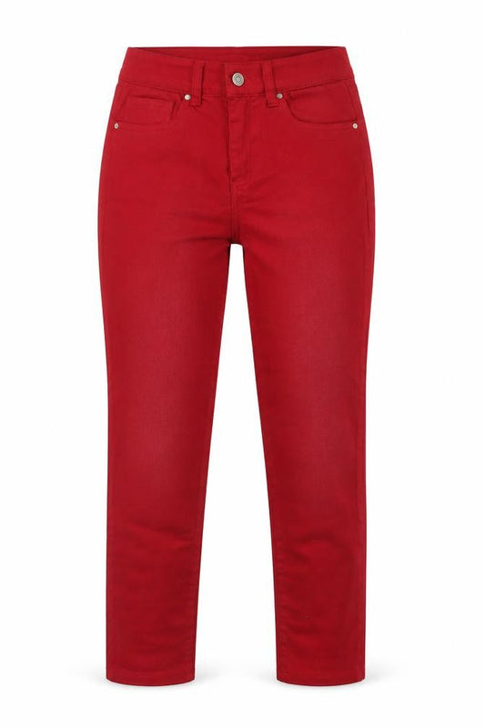 Cotton Brothers Womens Red  Cotton Skinny Jeans Size XS L24 in Regular Button