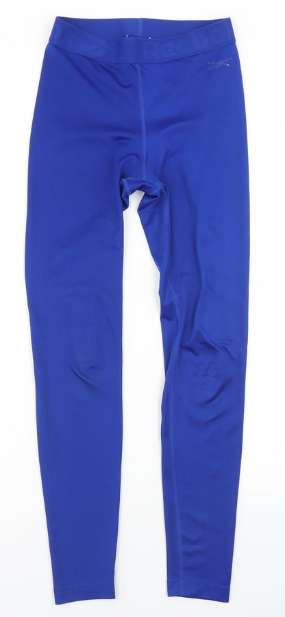 Preloved Reebok Womens Blue  Polyester Compression Leggings Size XS L26 in Regular - Front