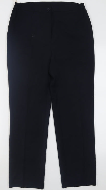 Gerard Womens Blue  Polyester Trousers  Size 10 L29 in Regular Button